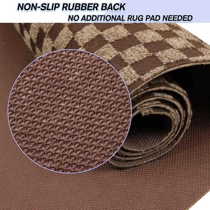 Custom Size Backed Non-Slip Area Rugs Runner, Easy Clean, Waterproof Runner Rugs - Image 4