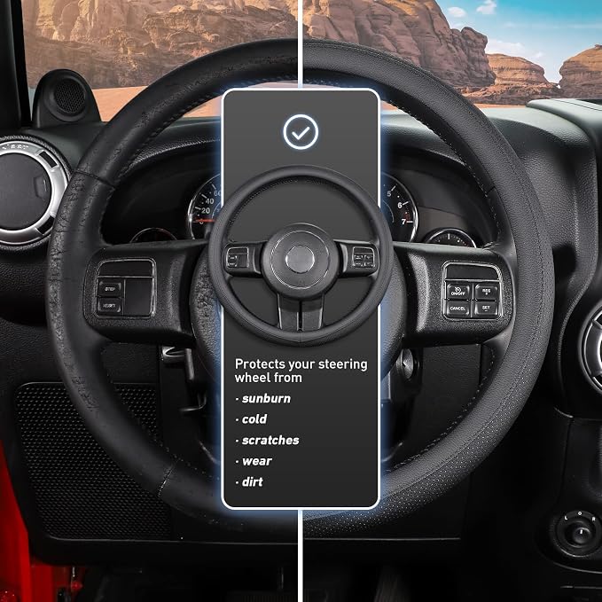 SEG Direct Car Steering Wheel Cover - Image 7