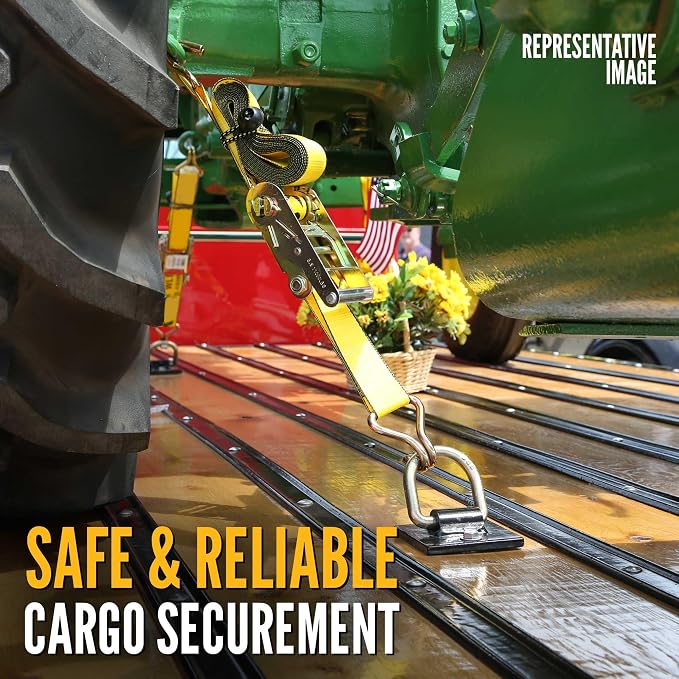 US Cargo Control 2 Inch Wide x 18 Foot Long Heavy Duty Ratchet Strap - Image 7