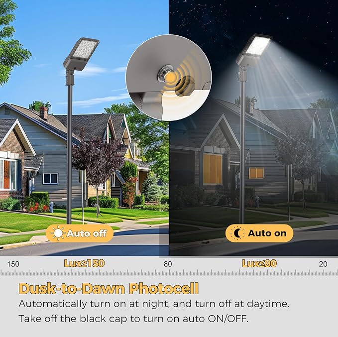 180W LED Parking lot Lights Commercial Oudoor Lighting Shoebox Light - Image 3