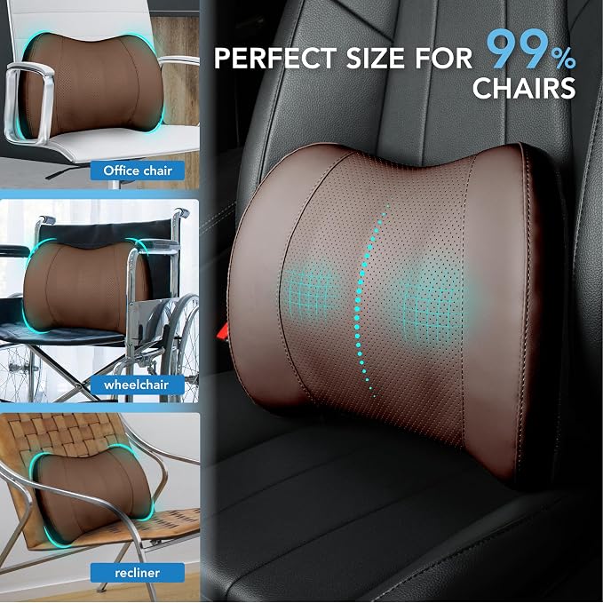 Lumbar Support Pillow for Car, Memory Foam Lumbar Pillow for Lower Back Pain - Image 8