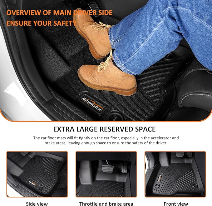 Binmotor-All Weather Floor Mats Cargo Liner - Image 4