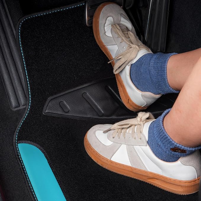 CAR PASS Waterproof Universal Fit Car Floor Mats, Faux Leather Car Carpet Mats - Image 4