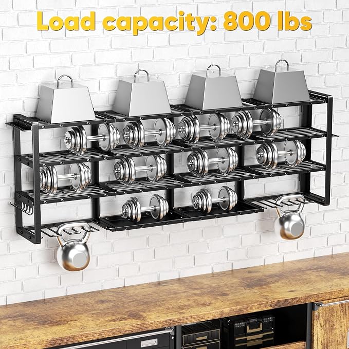 64”W Power Tool Organizer Wall Mount, Heavy Duty 8-Drill Cordless Drill Holder - Image 4