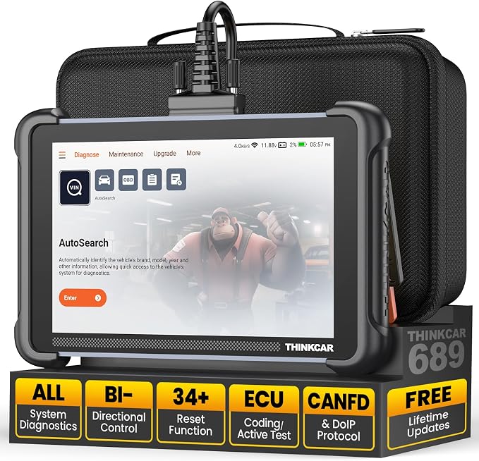 THINKCAR OBD2 Scanner Diagnostic Tool Lifetime Free, ThinkScan 689 Car Scan Tool by THINKCAR