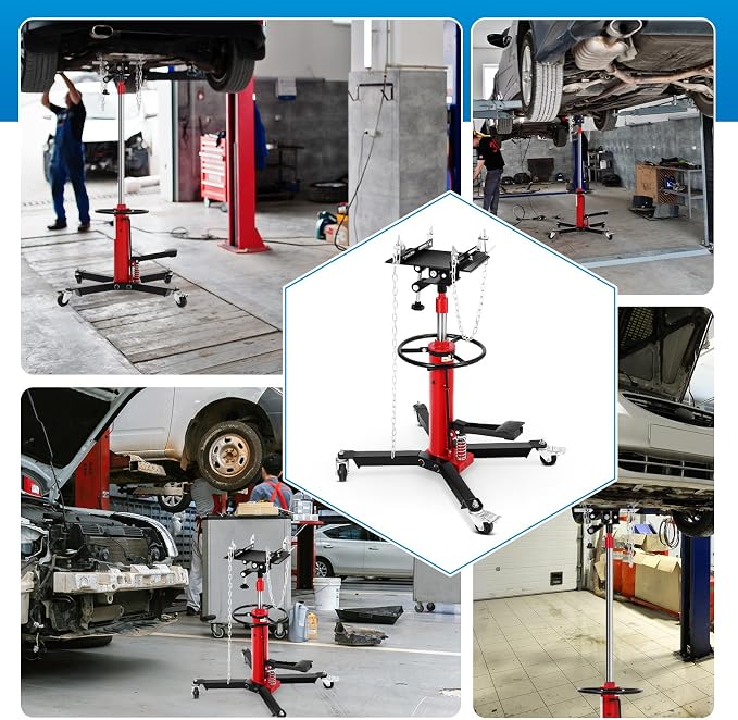 Transmission Jack, 2-Stage Hydraulic Telescopic Jacks, Lifts 34"-68", - Image 6