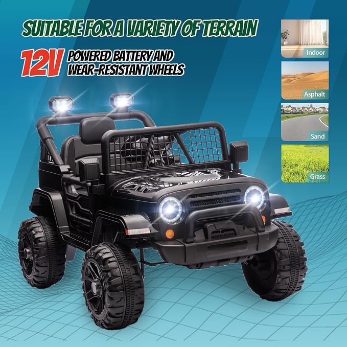 JOYMOR 12V Kids Ride on Truck - Image 6