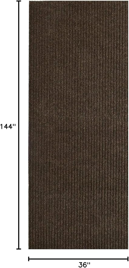 iCustomRug Spartan Weather Warrior Indoor/Outdoor Utility Ribbed Carpet Runner - Image 3