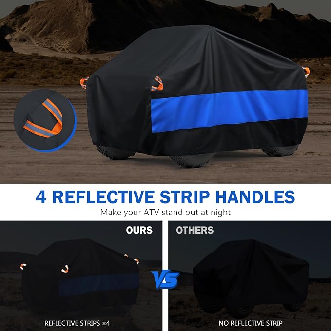 MORNYRAY ATV Cover Waterproof Heavy Duty Universal Quad Cover Outdoor Storage - Image 6