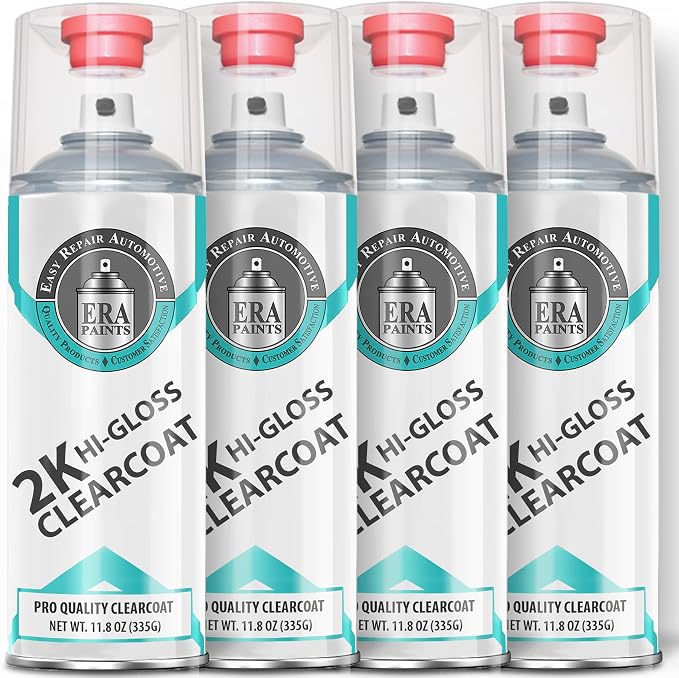 ERA Paints 2K High Gloss Automotive Clear Coat Spray/Aerosol Can – Professional by ERAPaints-AutomotiveTouchUpPaint
