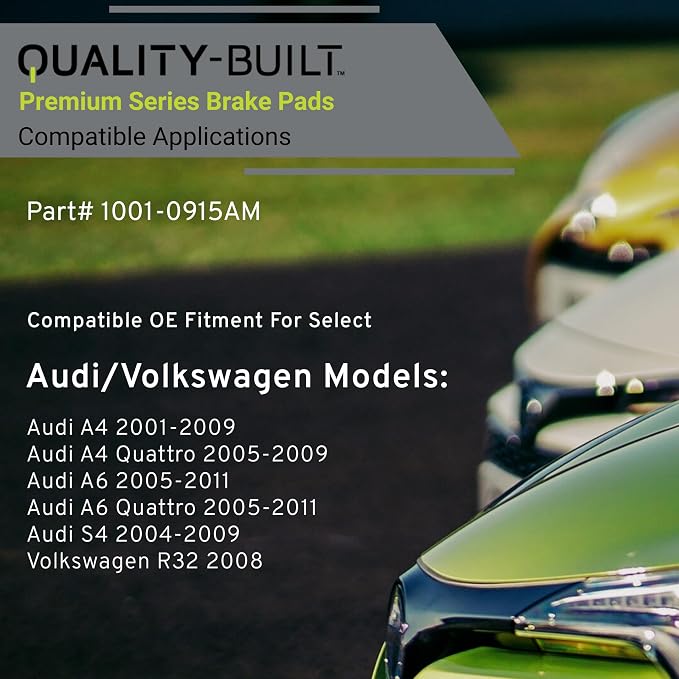 Premium Semi-Metallic Front Brake Pads Compatible - Image 3