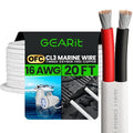 GEARit 16 Gauge Marine Wire, 16/2 AWG Marine Grade Tinned Copper Oxygen Free by GEARit