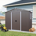 4x8 FT Outdoor Storage Shed, Metal Garden Shed by BNSPLY