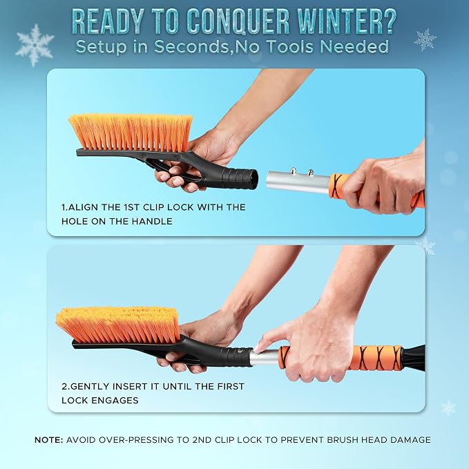 EcoNour 27" Car Snow Brush and Ice Scrapers - Image 6