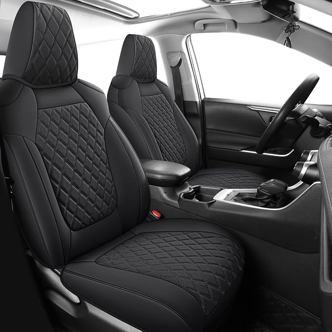 MIROZO Seat Covers for rav4, Waterproof Car Seat Covers Faux Leather Seat Cover by MIROZO