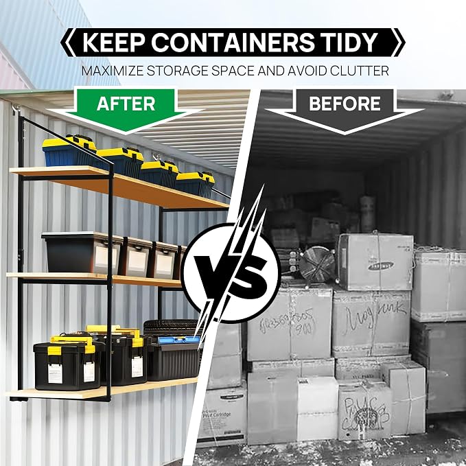 4 Pack Shipping Container Shelving Shelf - Image 5
