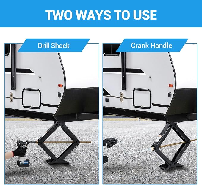 Garvee 24" RV Scissor Jack - 7500lb Heavy Duty Leveling Stabilizer - Image 5