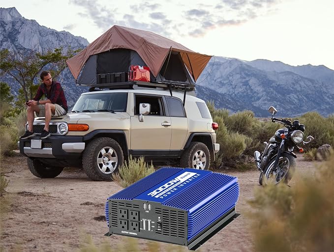 3000W Power Inverter 12V DC to 110V AC Car Battery Inverter - Image 7