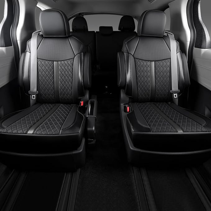 Custom Fit Sienna Seat Covers for Toyota Sienna LE, XLE 2021-2025 3-Row - Image 2