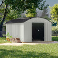 Patiowell 10 X 12 FT Barn Style Metal Storage Shed by Patiowell