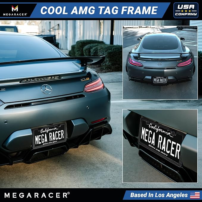 Premium Slim Carbon Fiber Design License Plate Frame – 1 Pack, Rust-Free - Image 8