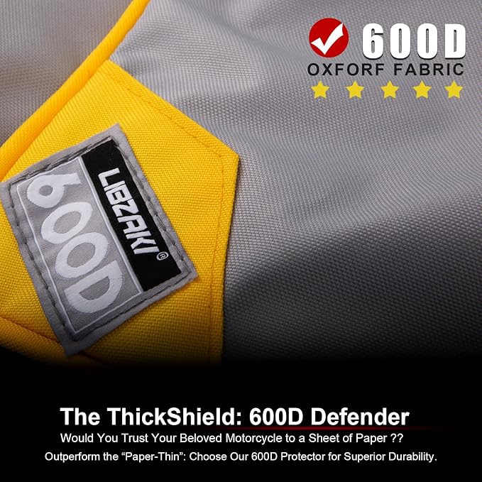 Motorcycle Cover with Side+Top Box LI LIBZAKI Heavy Duty 600D Waterproof - Image 2