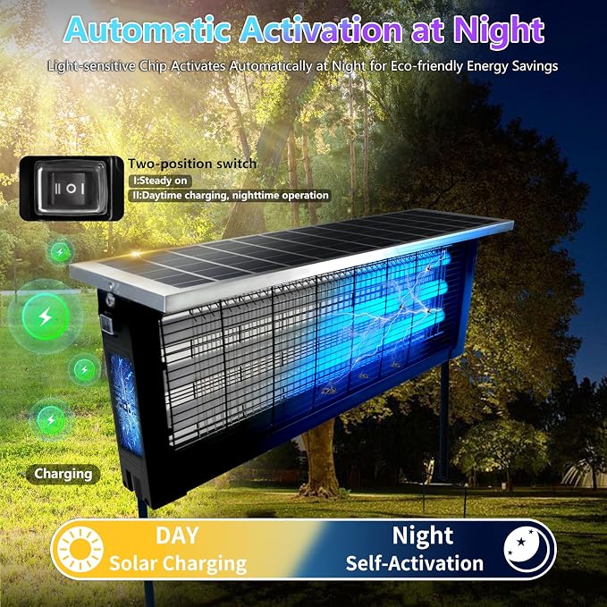 Powerful Large Solar Bug Zapper Outdoor - Image 3