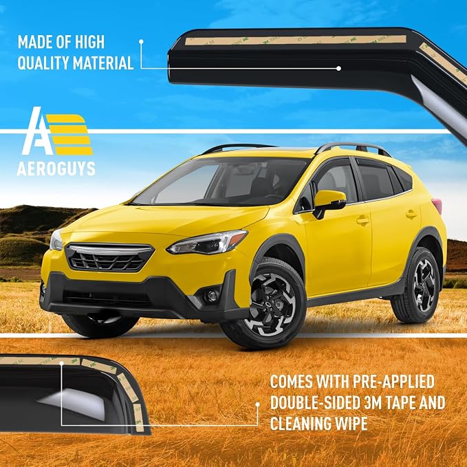 Extra Durable Window Deflectors in-Channel Window Visors Rain Guards Fit - Image 6