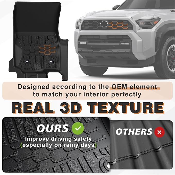 TripleAliners Floor Mats All Weather Liners Fit - Image 4
