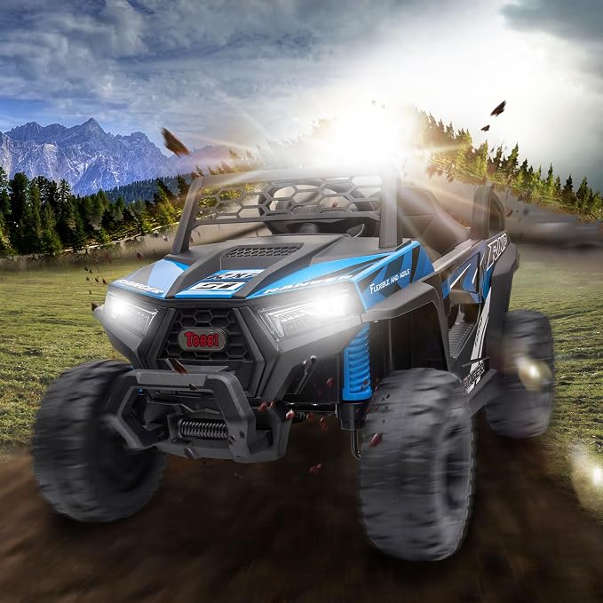 TOBBI 12V Kids Ride on Car, Electric Off-Road UTV Truck - Image 9