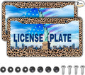 License Plate Frames Leopard Print Fun License Plate Frame Protector Cute by Unknown