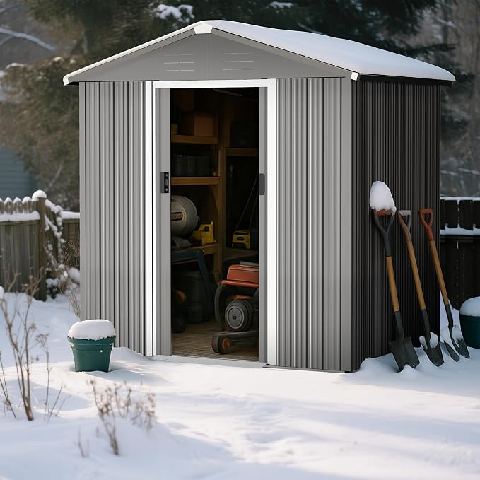 Nuu Garden 6 x 4 FT Outdoor Storage Shed - Image 3