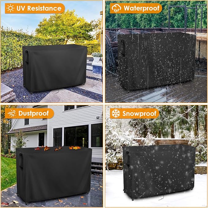 Kingling Outdoor Prep Table Covers, Waterproof Stainless Steel Table Cover - Image 6