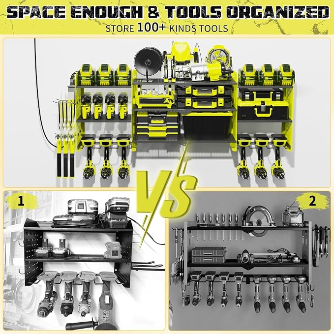 45" Large Power Tool Organizer Wall Mount - Image 2