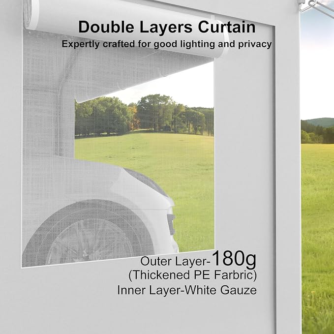 10x20ft Carport Heavy Duty, Portable Garage - Image 4