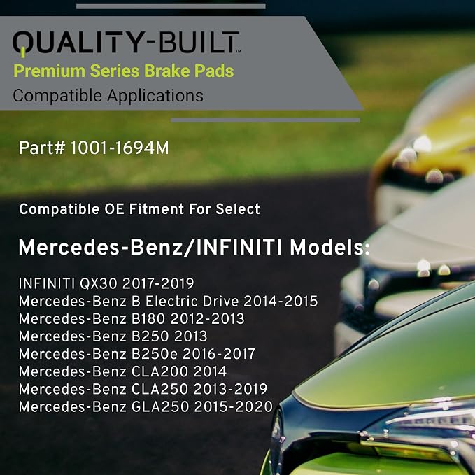 Premium Semi-Metallic Front Brake Pads Compatible - Image 3