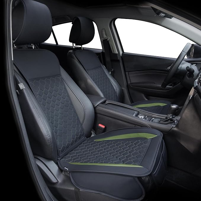 Elantrip 2PCs Front Car Seat Covers Leather Car Seat Protector Universal fit by Elantrip