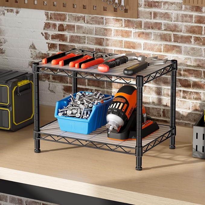 SINGAYE 2 Small Wire Shelves Kitchen Pantry Close Home Organizers and Storage - Image 2