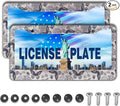 Automotive Exterior Accessories Black and White License Plate Frames Butterfly by Unknown