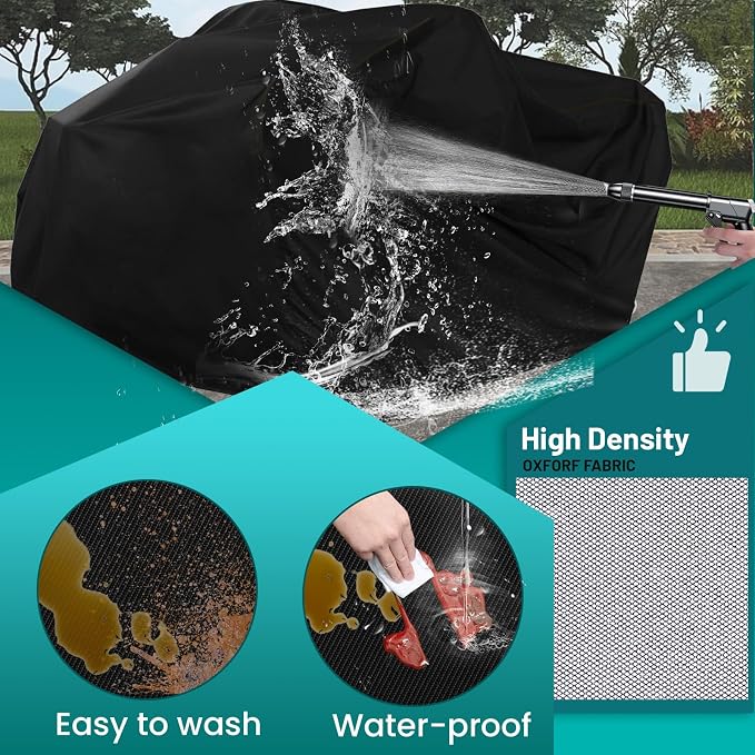 QYMOTO ATV Cover, Large ATV Cover XL 2-UP 4 Wheeler Quad Outdoor Full - Image 3
