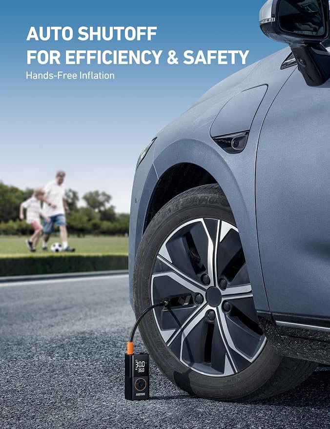 AstroAI L7 Tire Inflator Portable Air Compressor Cordless Mini Bike Pump - Image 6