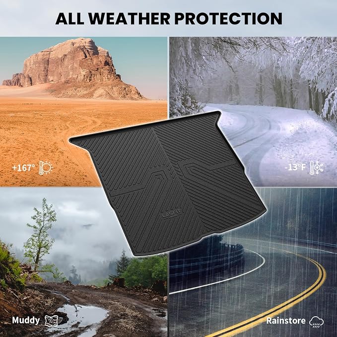LASFIT Trunk Mat for Honda Passport 2019 2020 2021 2022 2023 2024 2025 - Image 8