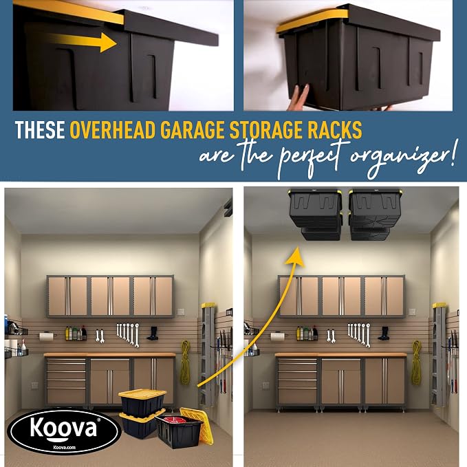 Koova Heavy-Duty Overhead Garage Storage Rack - Image 5
