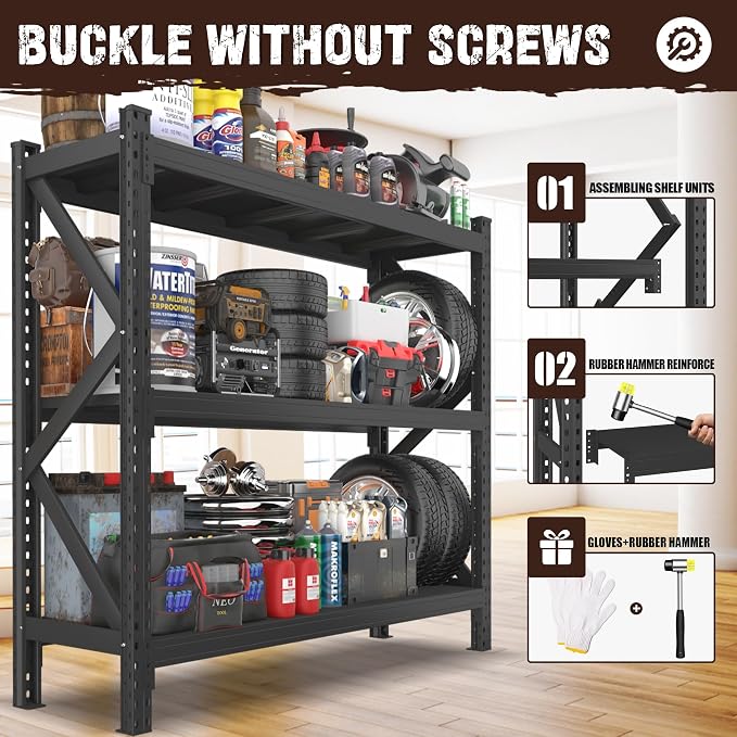 Heavy Duty Garage Shelving Unit - Image 6