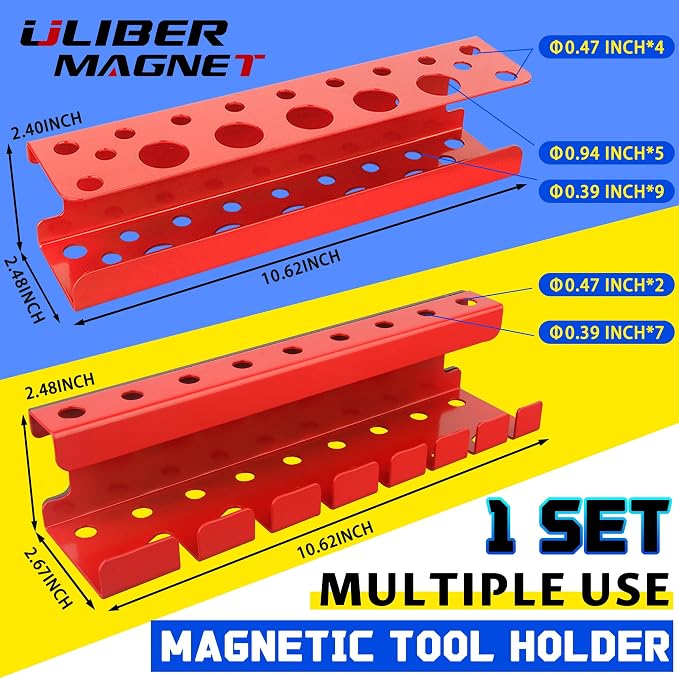 ULIBERMAGNET Magnetic Screwdriver Holder, Magnetic Wrench Holder, Heavy Duty - Image 2