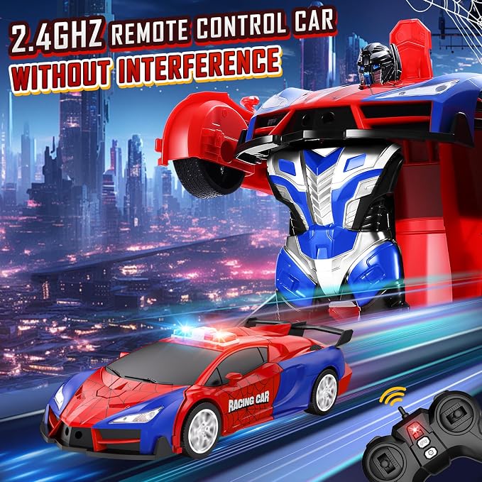 Remote Control Car for Boys 4-7, 2.4GHz RC Car 1:18 Scale, One-Button - Image 3