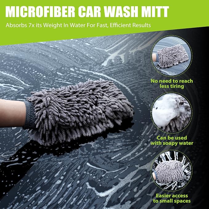2 Pack 1300 GSM Car Drying Towel, Microfiber Towels - Image 6