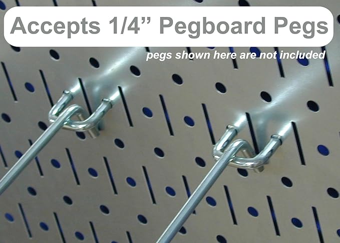 Wall Control Pegboard Organizer 4 ft. Metal Pegboard Standard Tool Storage Kit - Image 4