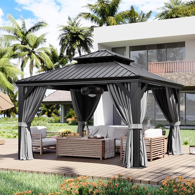 Aoxun 12' X 12' Hardtop Gazebo by Aoxun
