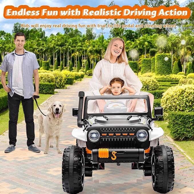 Hetoy 24V 2 Seater Ride On Car for Kids, Electric Truck - Image 7